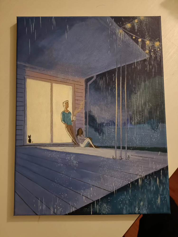 Painting after a pin.